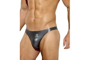 Casey Kevin Tanga Hombre PU Cuero Sexy Ropa Interior Hombre Thongs