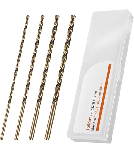 Punte Trapano Extra Lunghe HSS 1.5mm - 10 Pezzi, Gambo 70mm, Per Metallo, Legno, Alluminio - Foto 12