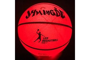 WATERALONE Leuchtender Basketball, LED-Basketball, leuchtet im Dunkeln, LED-Leuchten, wenn er aufgeht, Größe 7, offizielle Größe und Gewicht, Nacht-Basketballsport, Batterien im Lieferumfang enthalten