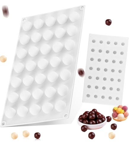Lurora2021 35 Cavités Moule En Silicone Sphère 2.2cm Moules À