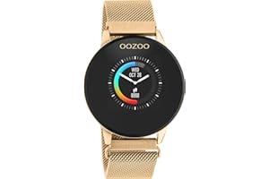 Oozoo Smartwatch Unisex Fitnessuhr (Gold Metall)
