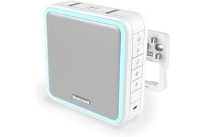 Honeywell Home DW915S Serie 9 Tragbar, verdrahteter oder Funk-LED-Gong (weiß) || mit 11 Melodien