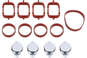 AKOZON Kit de bouchon de tourbillon d'aileron, kit de joint d'admission de bouchon de tourbillon 4 / 6pcs 22mm (4pcs) bouchon admission x6+bouchon clapet admission e46 320d kit supression volets d admis