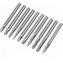 10Pcs Tungsten Carbide Burr Set for Rotary Tool, | Ubuy