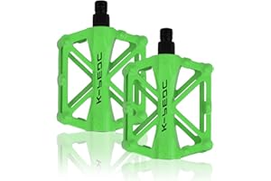 SPFASZEIV SPFAS Pedali della bicicletta Pedale della bici in alluminio Ciclismo / Strada Mountain MTB / BMX Pedale della bici con pedali Super Bearing Platone stabile con pedale antiscivolo per 9/16 di pollice (5 colori)