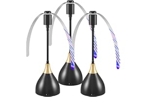 LMECHN Fliegenwedler - Ventilator mit Schalter, 3er Automatischer USB C Fliegenabwehr, Faltbar & Aufhängbar Mückenschutz Ventilator Ohne Chemikalien Zu Verwenden - Fliegenvertreiber (Schwarz)