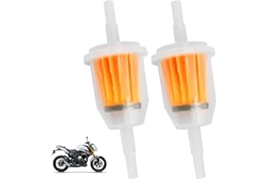 WANTUSHUI 2 Stück Kraftstofffilter 6mm / 8mm Benzinfilter für Rasenmäher Moped Motorrad Benzinmotoren Maschinen zum Filtern,Universal Kraftstofffilter,Hochwertiger In-Line Benzinfilter Gasöl Flüssigkeitsfilter