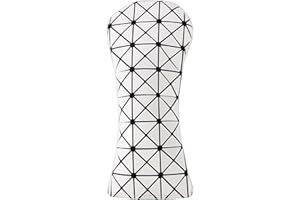SHABIER - Copritesta per mazze da golf #1#3#5, copri mazza da golf, in legno, per conducenti e fairway, colore: bianco