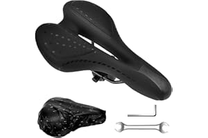 Homoto Sella Bici Da Corsa,Sella MTB Con Copertura Impermeabile Unisex Per BMX/Riad/Montai Bice/EMTB/Dire Bike