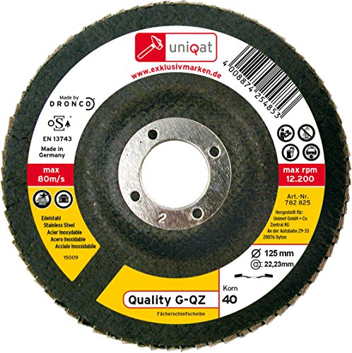 Preisvergleich Produktbild Fächerschleifscheibe UNIQAT FAECHERSCH.125 K60 5212236689 (Liefermenge=2)
