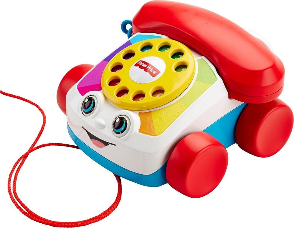Fisher-Price® Geveze Telefon | Döner Kadranlı Telefon Simgesi Yapın, Tekerlekli Tekerlekler, Yürüyüş Oyunu 1 Yaş ve Üzeri Çocuklar için