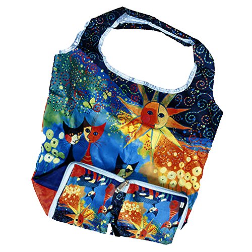 Fridolin 40512 Wachtmeister Dolce Vita Sac à Provisions Pliable Nylon Multicolore 16 x 13 x 4 cm