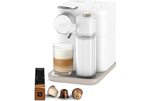 De'Longhi Nespresso Gran Lattissima EN640.W, Macchina per Caffè Automatica, Macchina per Caffè a Capsule, Schiumatura Automatica del Latte, Pressione 19 Bar, Cappuccino, 1400W, Bianco