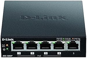 D-Link DES-1005P snabb Ethernet-switch 5-Port PoE+