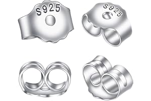 Micory Farfalline per orecchini Argento Sterling 925 Senza Nichel, 4,5 x 5 mm,per Orecchino Fare Scoperte