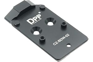 DPP Titanium Adapterplatte kompatibel mit CZ Shadow 2 Optic Ready und Holosun 407C/507C/508T Trijicon RMR/SRO-CZ-SDW-02