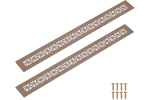 QUARKZMAN 2 st Aluminiumlegering ventilationsgaller 500x50 mm/19,7x2 tum
