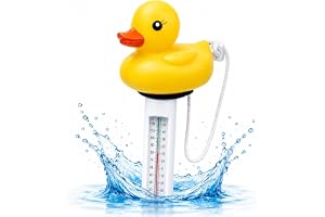 Termometer flytande – vattentema för pool och pool och bubbelpool – för exakt mätning (anka)