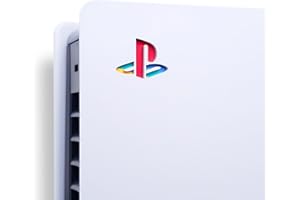 POP SKIN Classic PS Logo Skin Stickers. Comfortable with Both PS5 Pro and PS5 Slim, 10 Units Include (Set #04), Does NOT FIT for The Normal PS5.