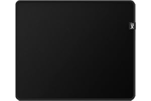 HyperX 4Z7X3AA Pulsefire mata – podkładka pod mysz do gier – średnia – precyzyjna powierzchnia tkaniny – szwy przeciwzmarszczkowe – antypoślizgowa gumowa podstawa, czarna