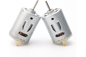 Unxuey 2 unids 385 DC 6v-24V Micro imán fuerte carbono cepillo DC motor para DIY juguetes