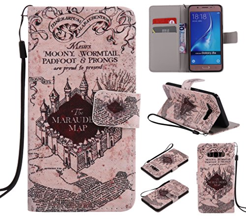 Feeltech Samsung Galaxy J510/J5 2016 Hülle PU-Leder und Brieftasche Bunte Muster Fall mit Magnetverschluss, Hybrid-Kickstand mit Stand-Funktion, schlagen Sie schützende weiche TPU Stoßstangenabdeckung und Kreditkartenhalter für Samsung Galaxy J510/J5 2016 Handgelenk Bügel-Buch-Art-Geldbeutel-Tasche mit 2 In 1 Berühren Sie Stift – Schloss - 8