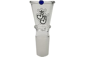 ‎JELLY JOKER Jelly Joker HQ Bong Köpfe Auswahl 18,8mm Schliff Zylinder Trichter Stufen Kopf + passendes Black Leaf Edelstahlsieb inkludiert (Standartkopf K2 mit 1 Sieb, 18.8mm)
