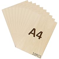 MIVIDE 10 stuks houten platen om te knutselen, 400 x 300 multiplex platen om te knutselen, multiplexplaat, hout voor doe-het-zelvers, hout om te decoreren, model en handwerk