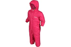 Regatta Splosh III Fleece Lined Waterproof All-in-one suit (Peony, 18-24 months)