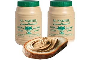 BAZACHI Al Nakhil Lebanon Tahina - Ground Sesame Paste (907g, 2, count)
