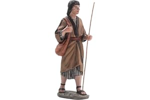 Triciclo Editores Pastor Rebaño con Vara |Figuras de Belén |Serie 11cm| Diseñadas por José Luis Mayo |Decoración Navideña |Nacimiento