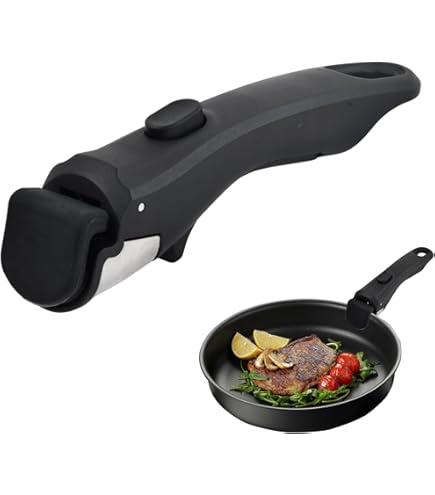 Vastsea Bakeliet pan Handgreep, Afneembare Handgreep, Bakeliet Handvat met Hole, met Schroeven, voor Kookgerei Wokpan Steelpan (15.3cmx6.5cm, Zwart