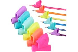 Sumind 6 Pieces Children Pencil Holder Grips Pen Writing Grip Posture Correction Tool for Pencils