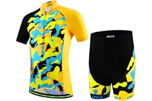 Amur Leopard Enfant Maillot de Cyclisme + Cuissard Ensemble