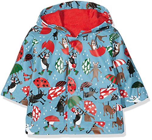 Hatley Baby Boys 0-24m Infant Raincoat, Raining Dogs, 12-18 Months