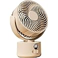 Jentyata Portable desk fan 3600mha long time work about 5-15hours 3 gears choice (Beige)
