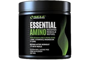 SELF OMNINUTRITION Self ESSENTIAL AMINO aminoacidi essenziali 300 tabs EAA con gruppo vitamina B, senza glutine e lattosio
