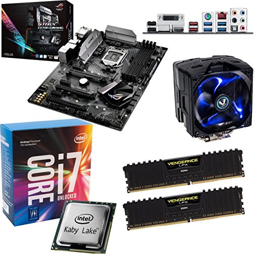 INTEL Kaby Lake Core i7 7700K OC 5.0Ghz CPU, ASUS ROG Strix Z270H Gaming Motherboard & 16GB 3000Mhz Corsair DDR4 RAM & Sapphire Vapor-X Cooler OVERCLOCKED Pre-Built Bundle
