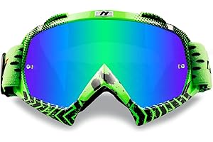 NENKI Gafas de Motocross, ATV Dirt Bike Racing Gafas de seguridad, UV400 Ciclismo Motocross Gafas para deportes al aire libre- Adecuado para adultos