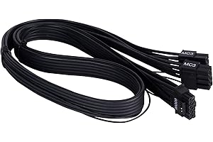 SILVERSTONE TECHNOLOGY Silverstone SST-PP14-EPS - 2 x EPS-8-pinowy (zasilacz) do-12+4-pinowy- (GPU) 12VHPWR-PCIe-Gen5 kabel