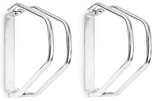 Relaxdays 2X Râteliers vélo VTT HxlxP 32,5 x 9 x 28,5 cm système Range vélo Parking Support 1 vélo Métal Mural, Argent