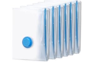 BoxLegend Vacuum Storage Bags 6 Pieces 70 x 50cm Vacuum Bag Clothes Vacuum Storage Bag Travel Reusable and Durable for Clothes, Duvets, Bedding, Pillows Coats