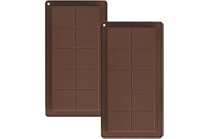 YXHZVON 2 pezzi Stampo Per Tavoletta Di Cioccolato Profondo, Cioccolatini Stampo Silicone Profondo Stampo per Cioccolato Extra Profondo per Barrette Di Cioccolato Ripiene
