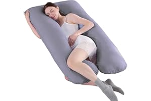 ‎SHANNA SHANNA Schwangerschaftskissen U Form Seitenschläferkissen Stillkissen Fütternkissen mit Baumwolle Bezug, Lagerungskissen, Komfortkissen Erwachsene, Körperkissen fur Schlafen und Mutter