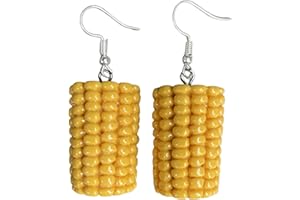 The Funky Barcode CORN on the COB Sweetcorn Dangle Earrings