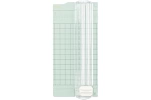Vaessen Creative Mini Paper Cutter, 2.5 x 6 inches, Small Trimmer for Card Making, Scrapbook Ideas and Creative Papercrafts, Mint Green 2137-062