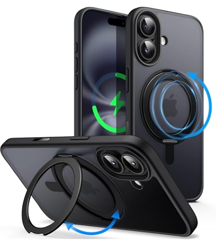 Coque Support Magnétique ESTUFF Pour IPhone 16 Pro INFINITE HELSINKI Noir - Protection Avec Aimants, Neuve Scellée
