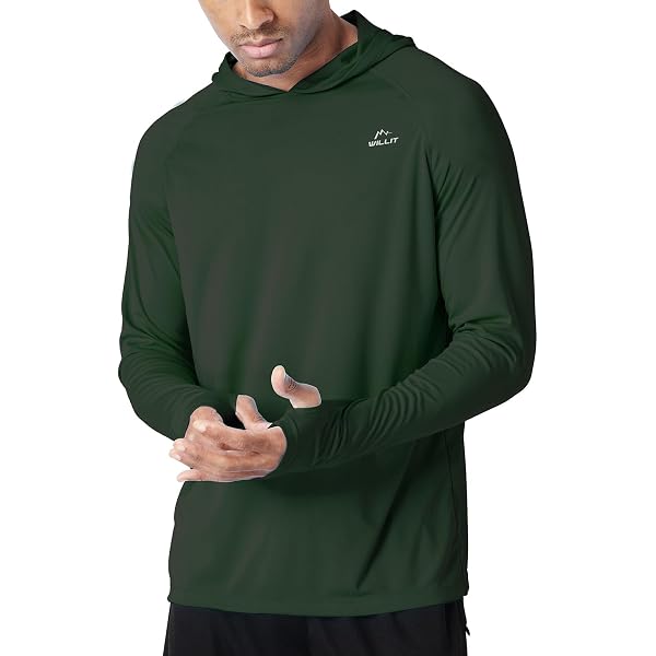 WSOIHFEC Herren-Sonnenschutz-Kapuzenjacke – LSF 50+, Langärmlig, Leicht & Atmungsaktiv