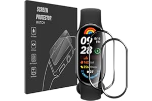 WFTE [2-pak ochraniaczy ekranu do Xiaomi Smart Band 10/Xiaomi Smart Band 9, HD przezroczysta elastyczna folia PMMA (nie szkło), przyjazna dla obudowy, odporna na żółta, maksymalne pokrycie ekranu dla