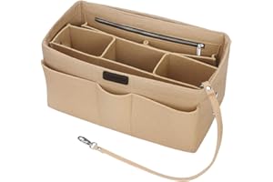 Betoores Feltro Organizer Borsa Donna, Borsa per Organizzatore con Borsa Rimovibile Interno (Beige,L)